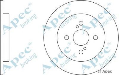 APEC BRAKING dsk2525 -  Тормозной диск